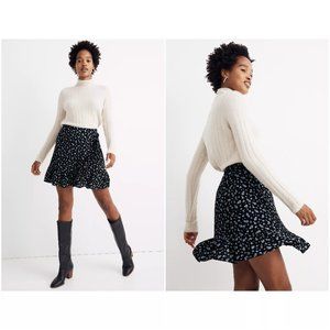 Madewell Ruffle-Wrap Mini Skirt